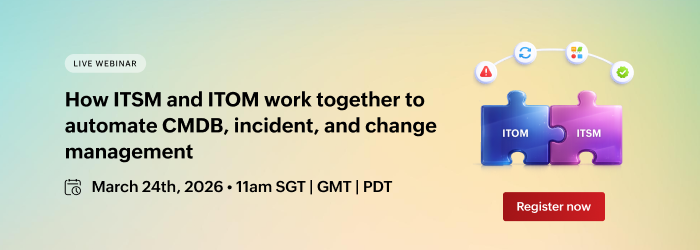 ITOM-ITSM integration webinar