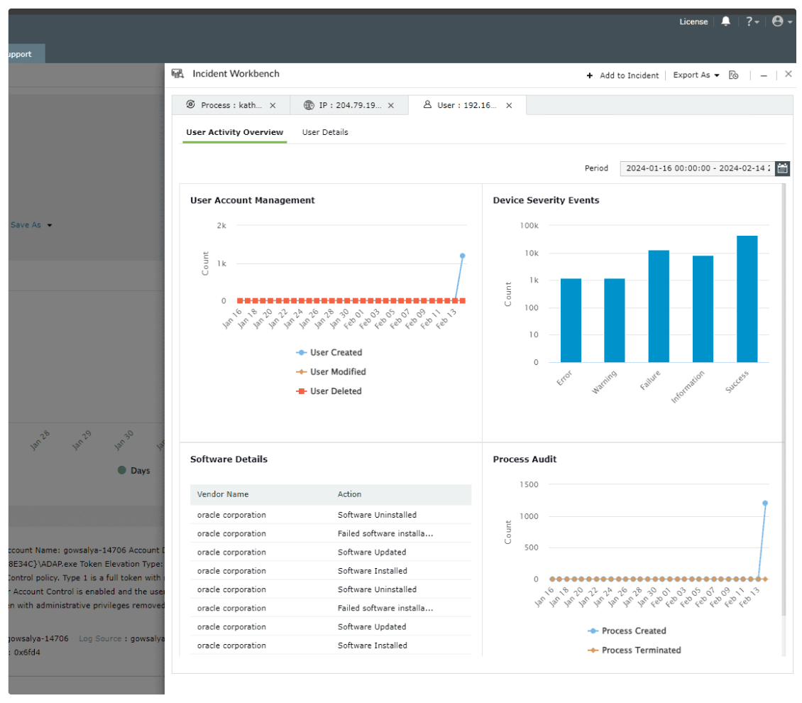 Accelerated investigations with the Incident Workbench